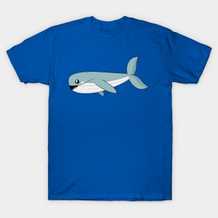 Blue Whale Cartoon T-Shirt